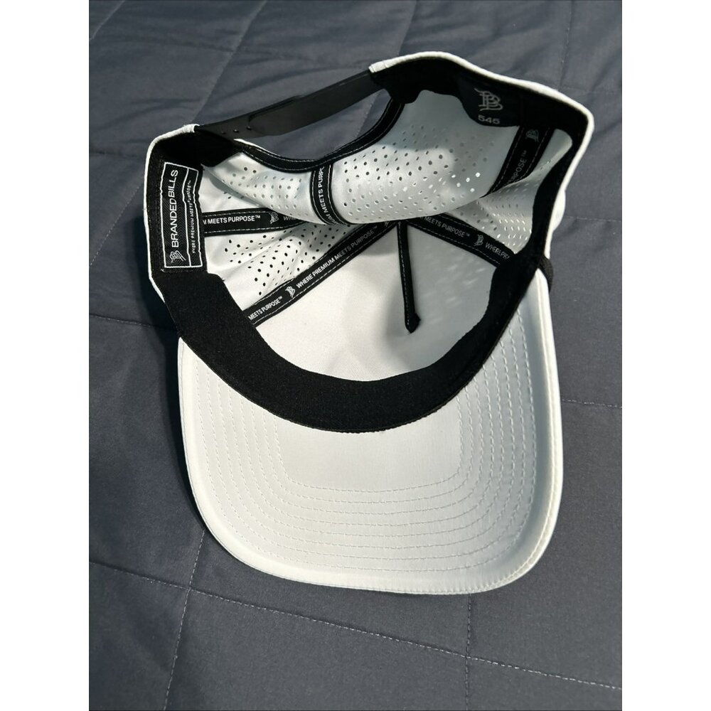 Purina Friskies Logo Adjustable Snapback Baseball Hat White Breathable Cap New - Picture 4 of 5